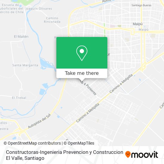 Mapa de Constructoras-Ingenieria Prevencion y Construccion El Valle