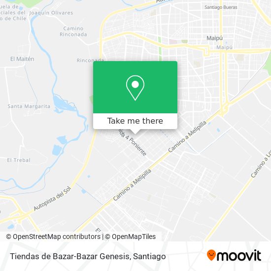 Mapa de Tiendas de Bazar-Bazar Genesis