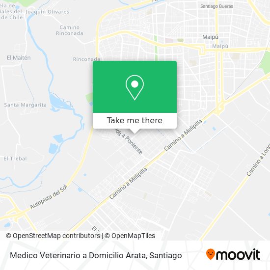 Medico Veterinario a Domicilio Arata map