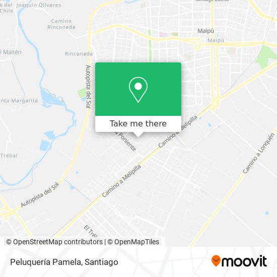 Mapa de Peluquería Pamela