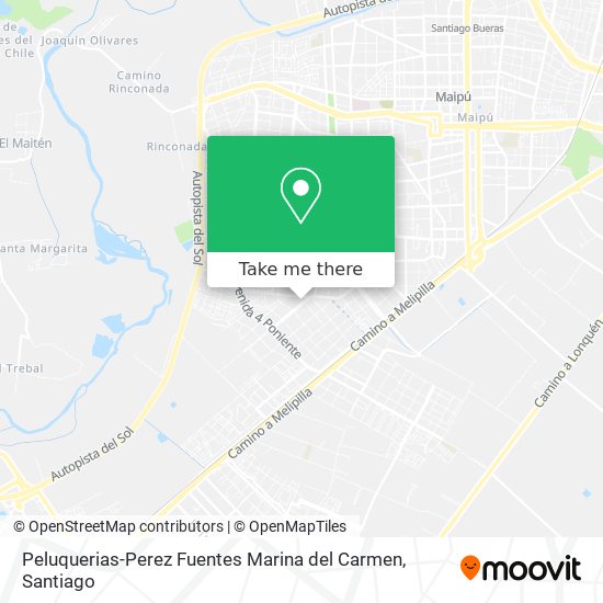 Mapa de Peluquerias-Perez Fuentes Marina del Carmen