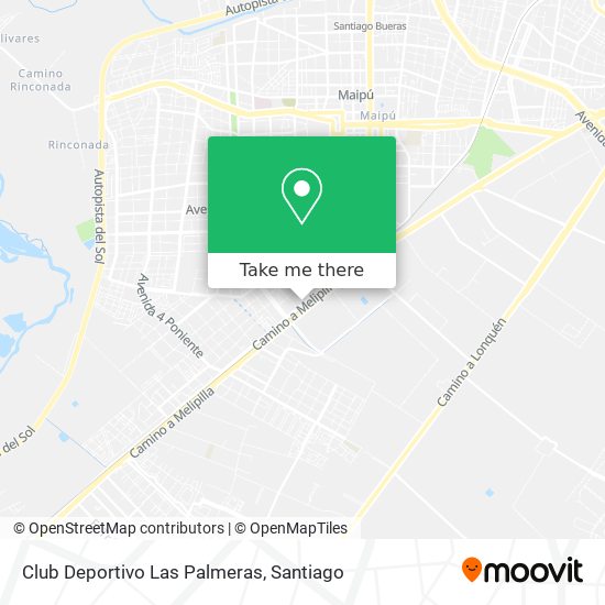 Club Deportivo Las Palmeras map