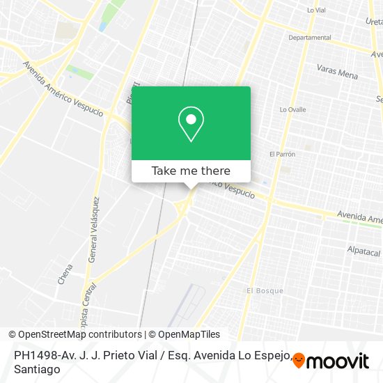 Mapa de PH1498-Av. J. J. Prieto Vial / Esq. Avenida Lo Espejo