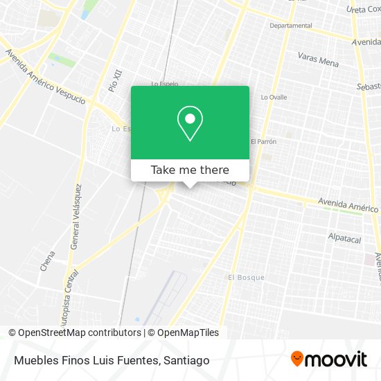 Muebles Finos Luis Fuentes map