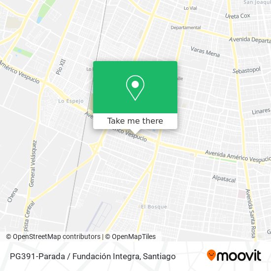 PG391-Parada / Fundación Integra map