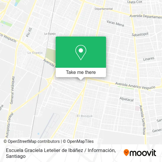 Escuela Graciela Letelier de Ibáñez / Información map