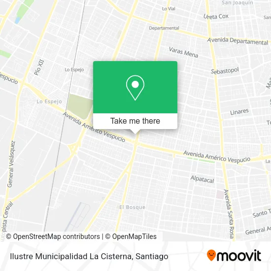 Ilustre Municipalidad La Cisterna map