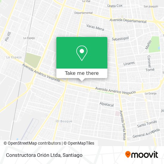 Mapa de Constructora Orión Ltda
