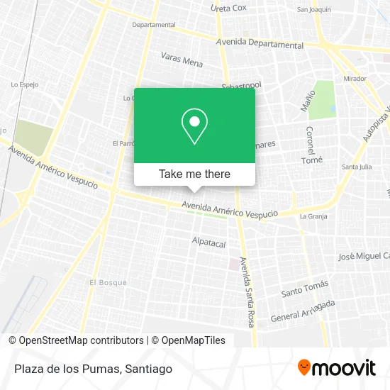 Plaza de los Pumas map