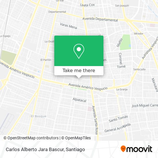 Carlos Alberto Jara Bascur map