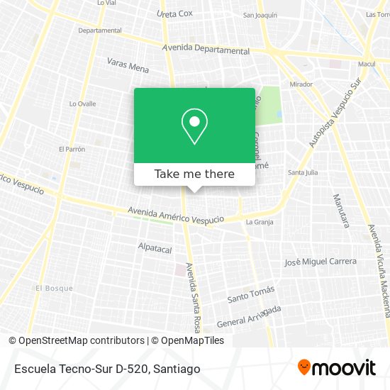 Escuela Tecno-Sur D-520 map