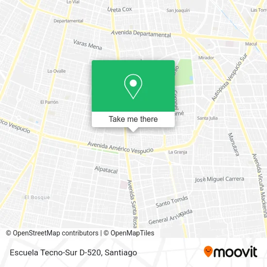 Escuela Tecno-Sur D-520 map