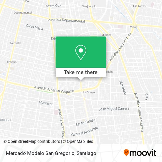 Mercado Modelo San Gregorio map