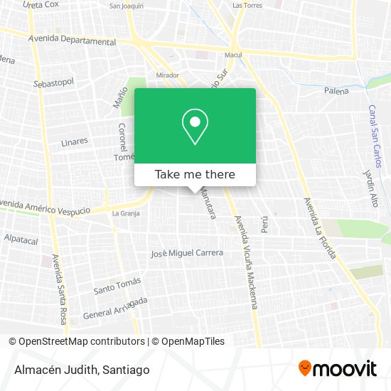 Mapa de Almacén Judith