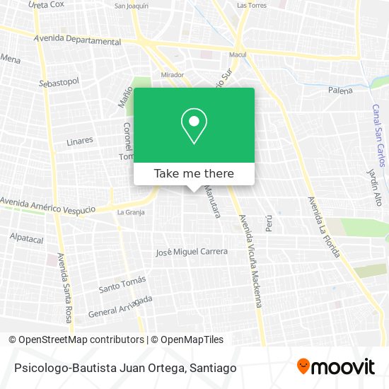 Psicologo-Bautista Juan Ortega map