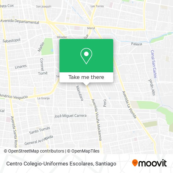 Centro Colegio-Uniformes Escolares map