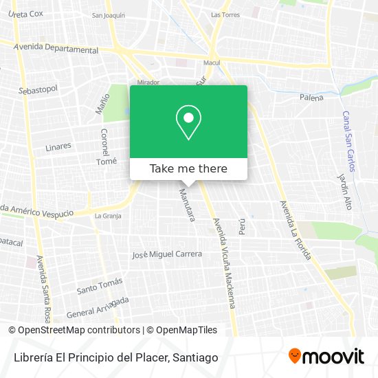 Librería El Principio del Placer map