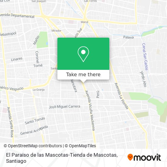 El Paraíso de las Mascotas-Tienda de Mascotas map