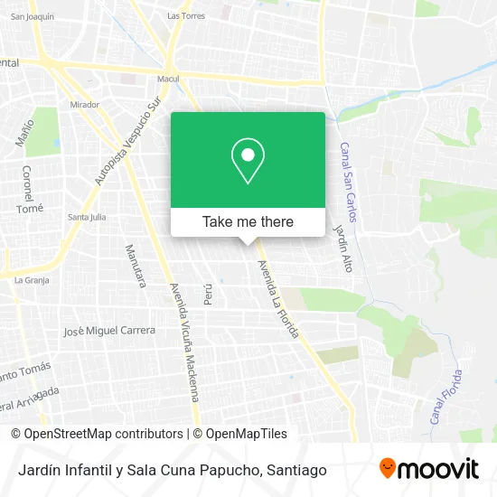 Jardín Infantil y Sala Cuna Papucho map