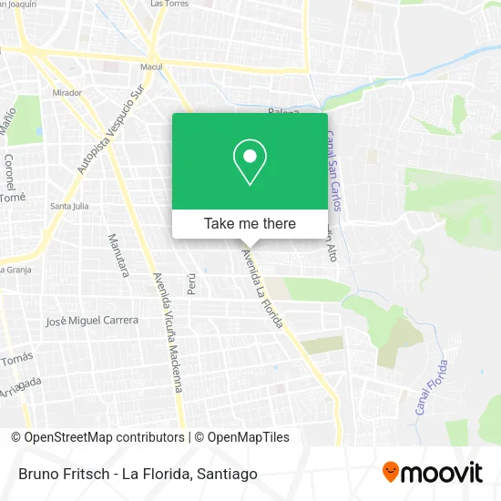 Mapa de Bruno Fritsch - La Florida