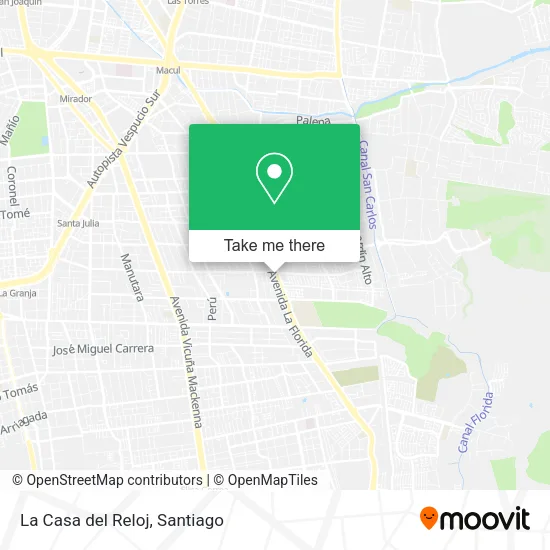 La Casa del Reloj map