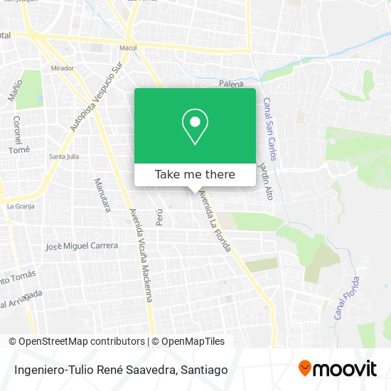 Mapa de Ingeniero-Tulio René Saavedra