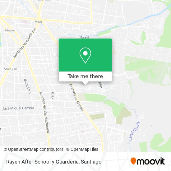 Rayen After School y Guardería map