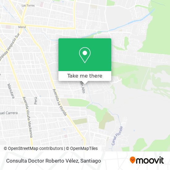 Consulta Doctor Roberto Vélez map
