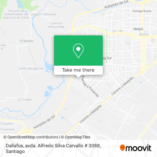 Mapa de Dallafus, avda. Alfredo Silva Carvallo # 3088