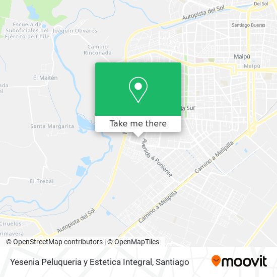 Mapa de Yesenia Peluqueria y Estetica Integral