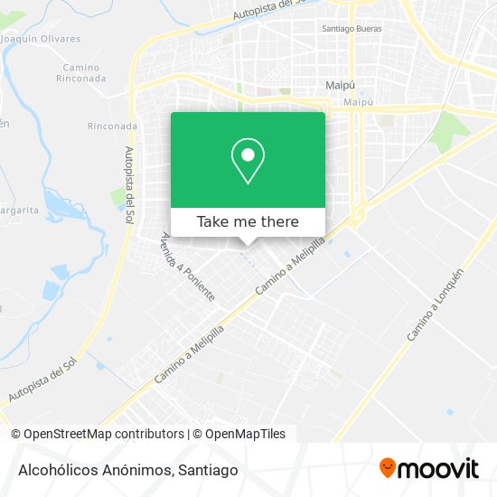 Alcohólicos Anónimos map