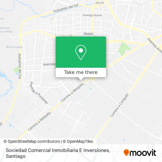 Mapa de Sociedad Comercial Inmobiliaria E Inversiones