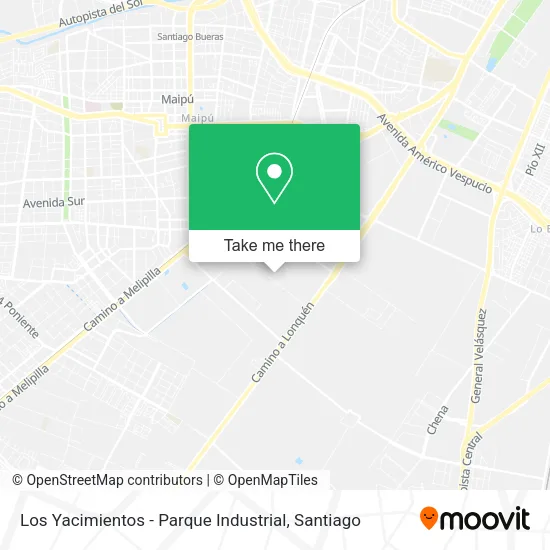 Los Yacimientos - Parque Industrial map
