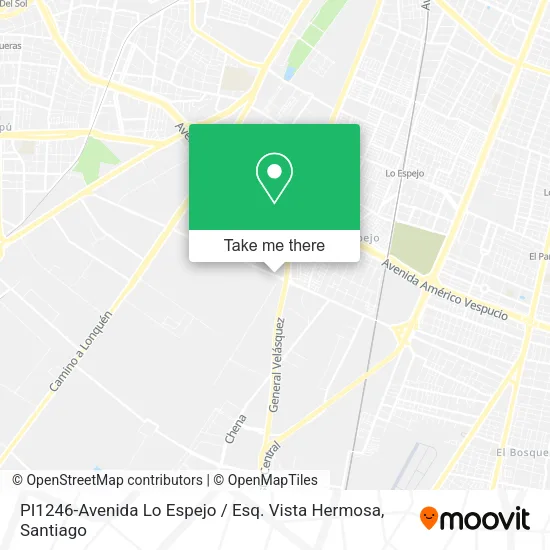 PI1246-Avenida Lo Espejo / Esq. Vista Hermosa map