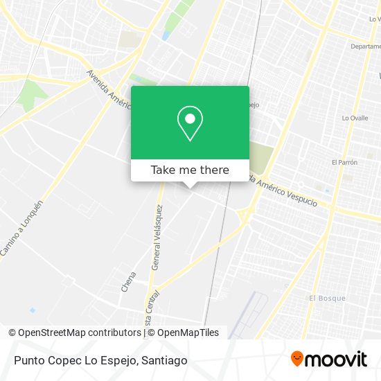 Punto Copec Lo Espejo map