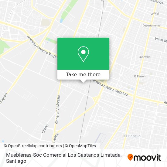 Mapa de Mueblerias-Soc Comercial Los Castanos Limitada