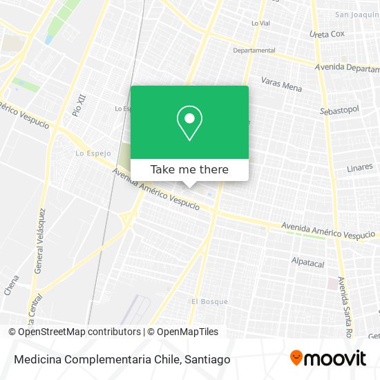 Medicina Complementaria Chile map