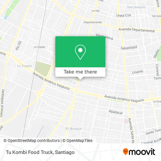 Mapa de Tu Kombi Food Truck