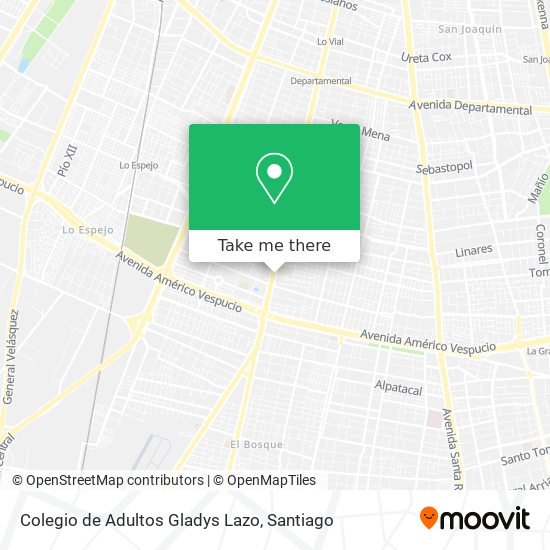 Colegio de Adultos Gladys Lazo map
