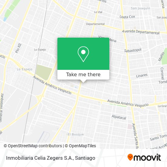Mapa de Inmobiliaria Celia Zegers S.A.