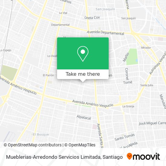 Mueblerias-Arredondo Servicios Limitada map