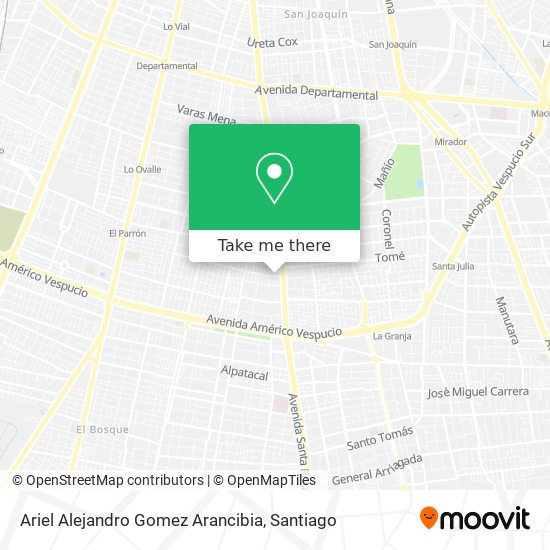 Ariel Alejandro Gomez Arancibia map