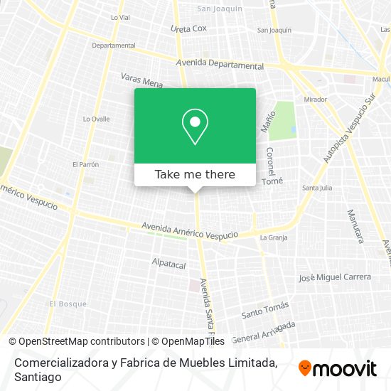 Comercializadora y Fabrica de Muebles Limitada map