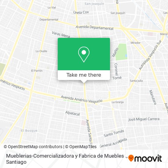 Mapa de Mueblerias-Comercializadora y Fabrica de Muebles .