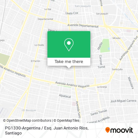 PG1330-Argentina / Esq. Juan Antonio Ríos map