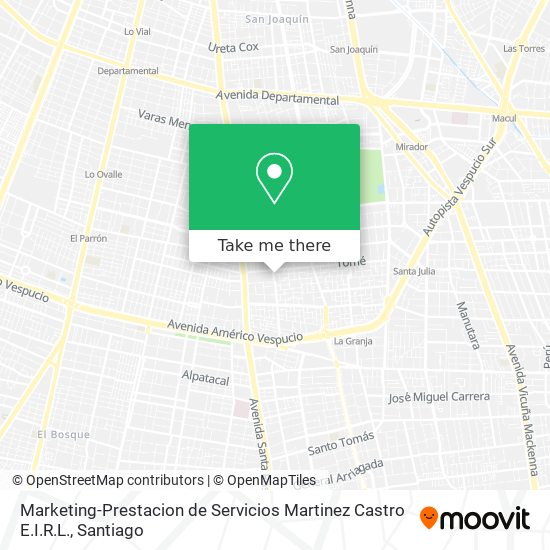 Marketing-Prestacion de Servicios Martinez Castro E.I.R.L. map