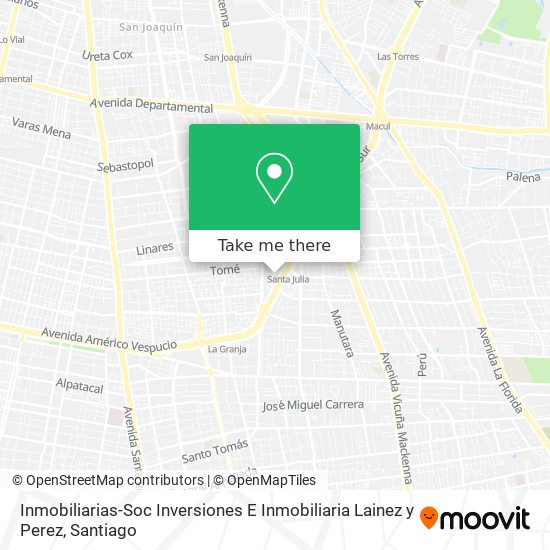 Inmobiliarias-Soc Inversiones E Inmobiliaria Lainez y Perez map