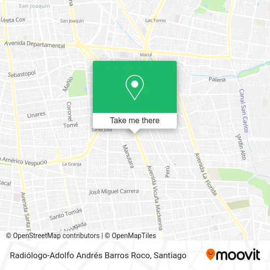 Radiólogo-Adolfo Andrés Barros Roco map