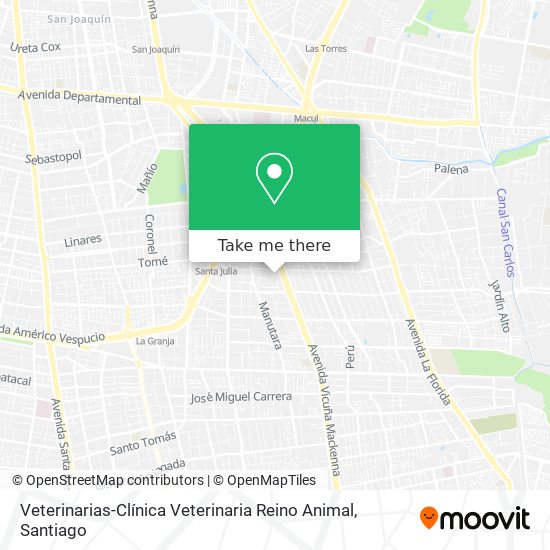 Mapa de Veterinarias-Clínica Veterinaria Reino Animal