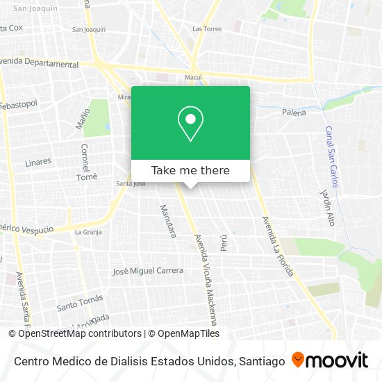 Centro Medico de Dialisis Estados Unidos map